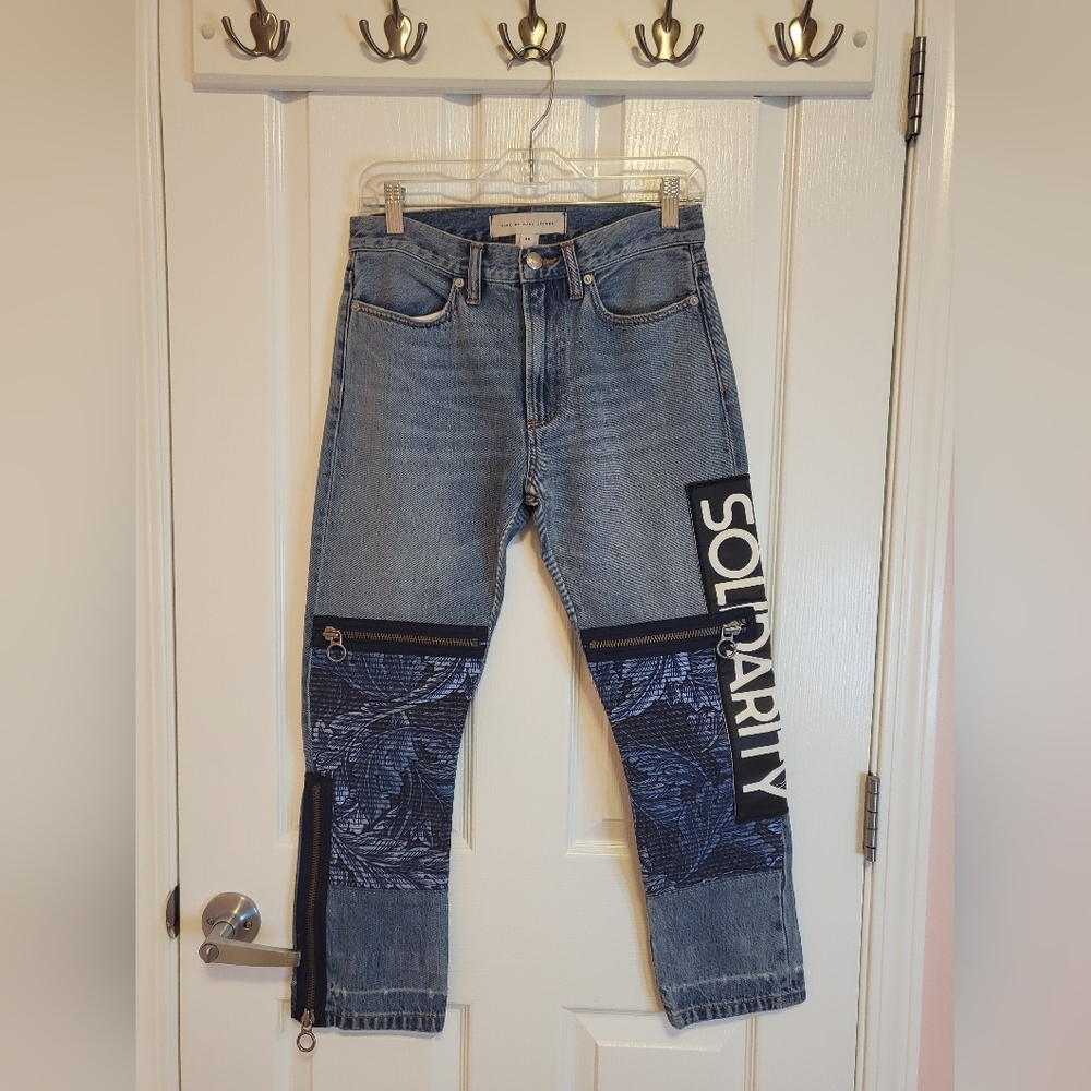 Blue Straight Leg Solidarity Jeans
